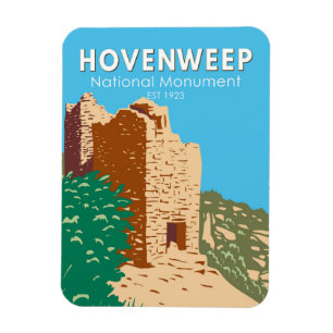 Vintagen för nationalmonument magnet