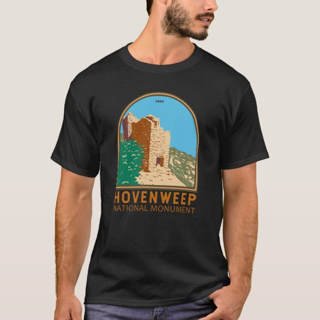 Vintagen för nationalmonument t shirt (Framsida)
