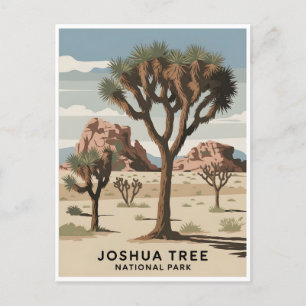 Vintagen för nationalparken Joshua Träd Vykort