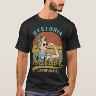 Vintagen för oförstörbar medvetenhet om dystonia W T Shirt