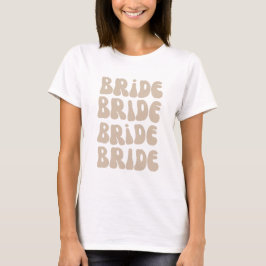Vintagen för Retro Bride Bachelorette Party T Shirt
