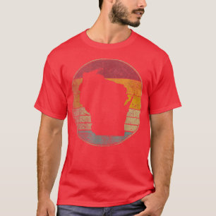 Vintagen för Wisconsin Home Pride, nedtryckt Retro T Shirt