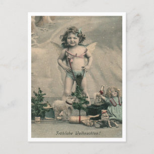 Vintagen Froliche Weihnachten 1907 Vykort