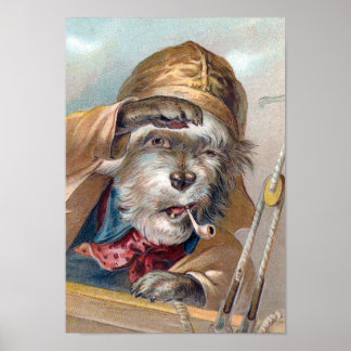 vintagen "Gamla havets Hund" Poster