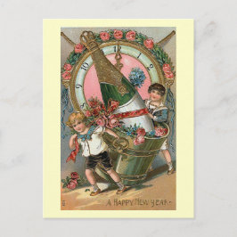 vintagen "Gott nytt år" Helg Vykort