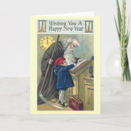vintagen "Gott nytt år" Helgkort