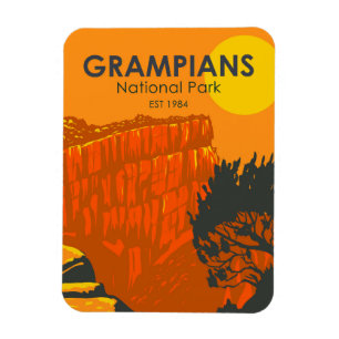 Vintagen Grampians National Park Australia Magnet