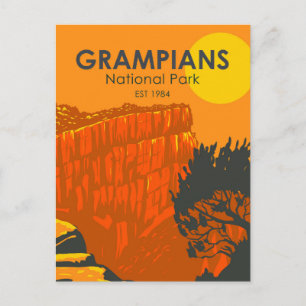 Vintagen Grampians National Park Australia Vykort