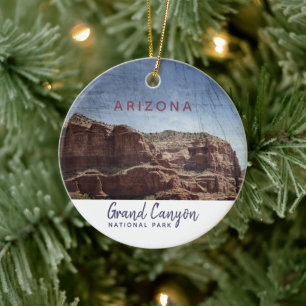 Vintagen Grand Canyon nationalpark Arizona Julgransprydnad Keramik