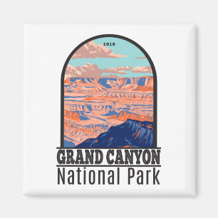 Vintagen Grand Canyon nationalpark Arizona Magnet