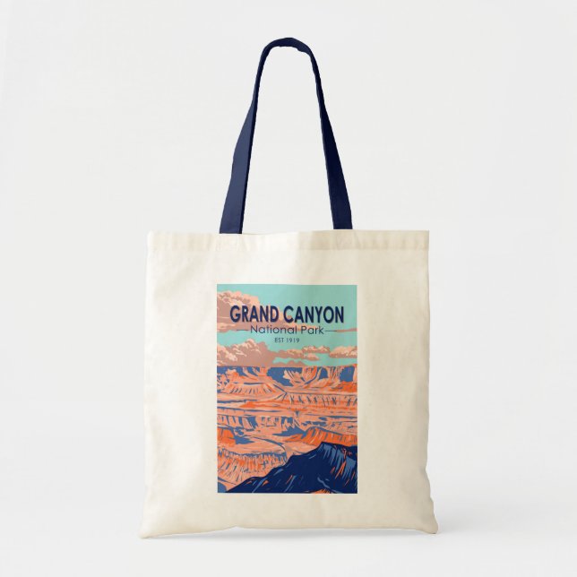 Vintagen Grand Canyon nationalpark Arizona Tygkasse (Framsidan)