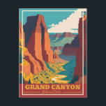Vintagen Grand Canyon nationalpark Arizona Vykort<br><div class="desc">nationalparken Grand Canyon i Arizona är en naturlig som drar till sig miljontals besökare varje år. Parken är en berömd för sitt fantastiska landskap, som omfattar Colorado-floden som skär genom den ogynnsamma terrängen i kanyon. Floden springa under 277 sjömil genom kanyon, och det är en populär plats för olika fritidsaktiviteter...</div>