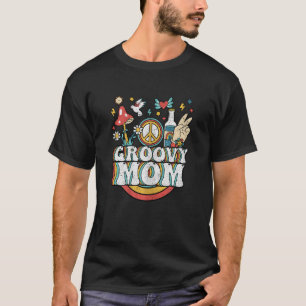 Vintagen Groovy Mamma Aesthetic 70 s Retro Hip T Shirt