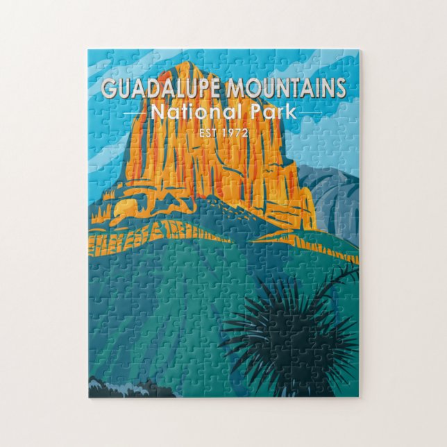 Vintagen Guadalupe Mountains nationalpark Pussel (Vertikal)