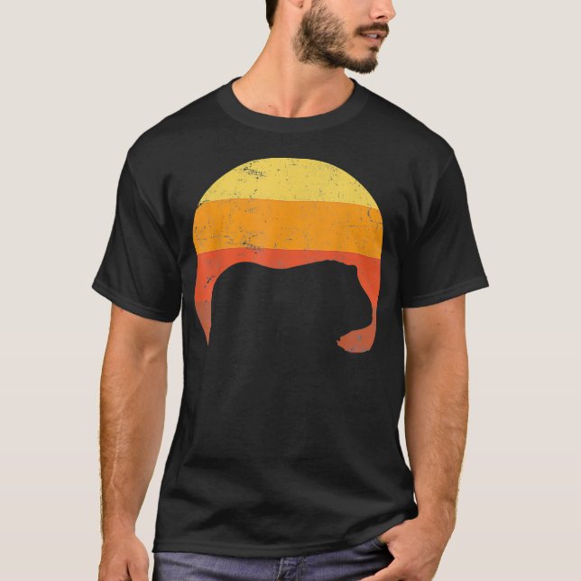 Vintagen Guinea Gris _2 T Shirt (Framsida)