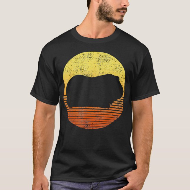 Vintagen Guinea Gris T Shirt (Framsida)
