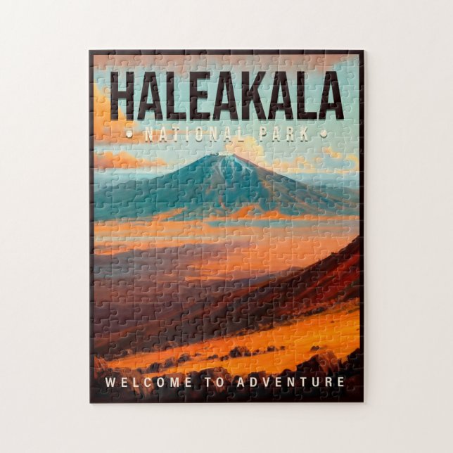 Vintagen Haleakala nationalpark Maui Hawaii Pussel (Vertikal)