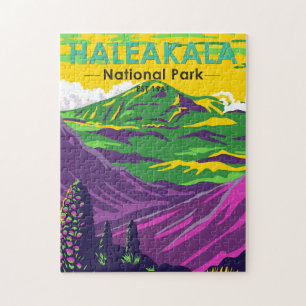 Vintagen Haleakala nationalparken Hawaii Pussel