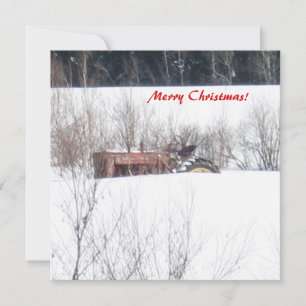 Vintagen har glömt att köra julkort