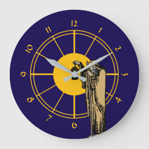Vintagen "Hermit"-mall för Tarot Card Stor Klocka