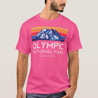 Vintagen Hik i den olympiska nationalparken Washin T Shirt