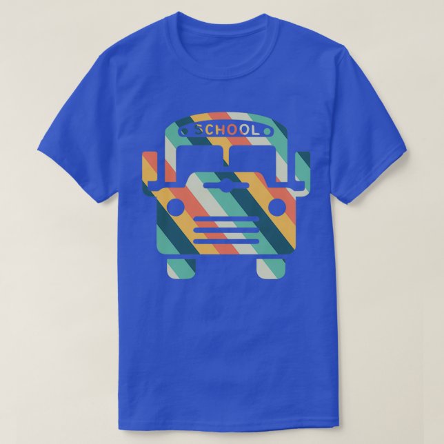 Vintagen i buss, stil t shirt (Design framsida)