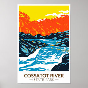Vintagen i Cossatot River State Park Arkansas Poster