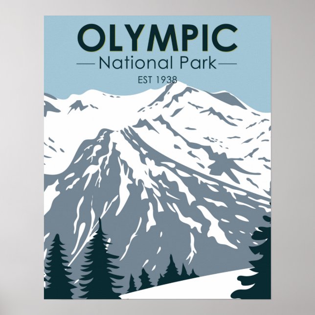 Vintagen i den olympiska nationalparken Washington Poster (Framsidan)