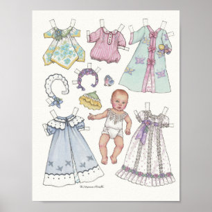 vintagen i tidigt 1900 ser ut som baby pappra dock poster