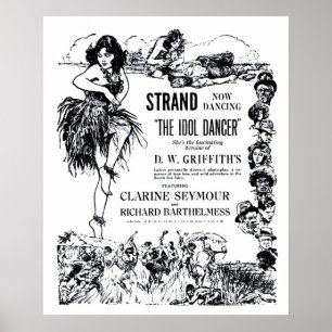 Vintagen Idol Dancer 1920 och poster