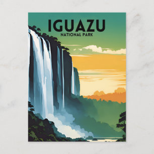 Vintagen Iguazu nationalpark Vykort