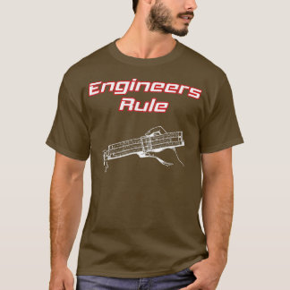 Vintagen Ingenjör för bildregel Old school T Shirt