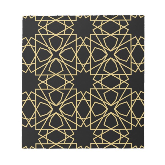 Vintagen Islamisk geometrisk Mönster design Anteckningsblock (Framsida)