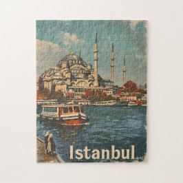 Vintagen Istanbul Blue Mosque Pussel