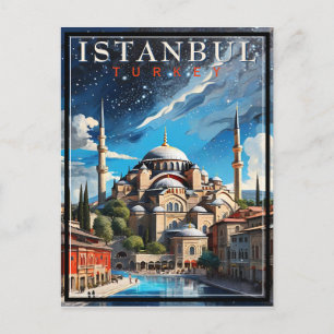 Vintagen Istanbul Turkiet Vykort
