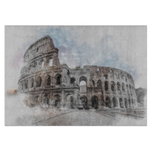 Vintagen Italien Colosseum Travel Art