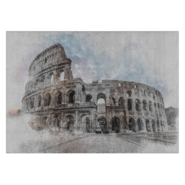 Vintagen Italien Colosseum Travel Art (Framsidan)