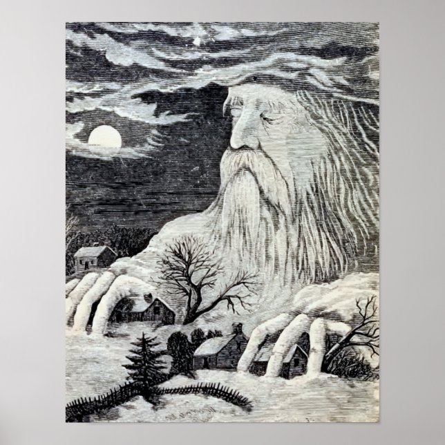 vintagen "Jack Frost" Poster (Framsidan)