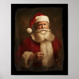 Vintagen Jultomten Retro, julklapp Poster