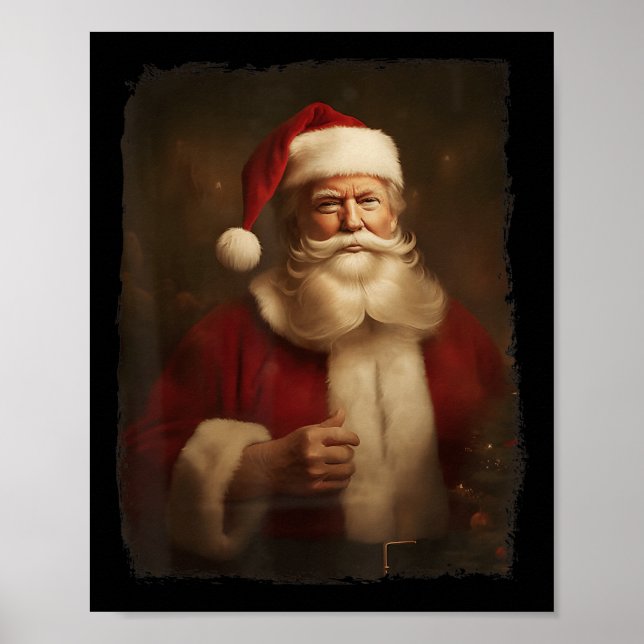 Vintagen Jultomten Retro, julklapp Poster (Framsidan)
