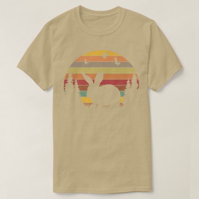 Vintagen Kanin Retro Rabbit  T Shirt (Design framsida)