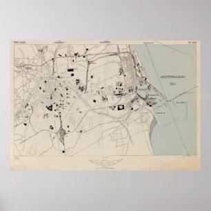Vintagen Karta i Valencia (1943) Poster