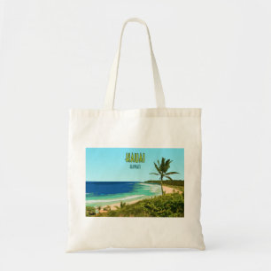 Vintagen Kauai Hawaii Kusten Beach Tygkasse