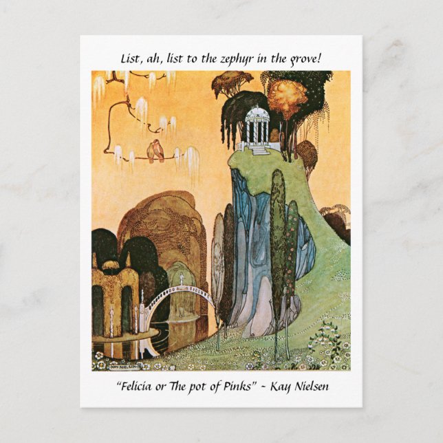 Vintagen Kay Nielsen Vykort (Framsida)
