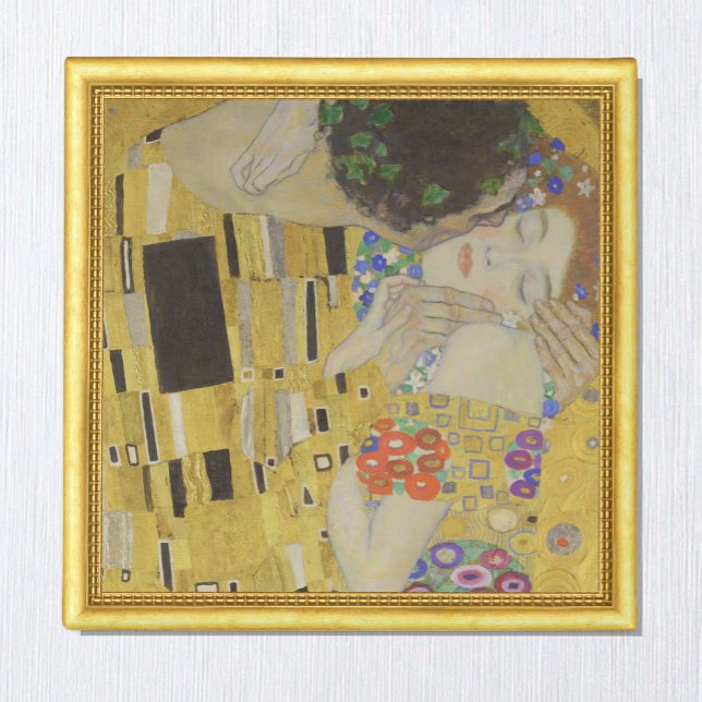 Vintagen Kiss & Gustav Klimt /berömd Magnet (Skapare uppladdad)