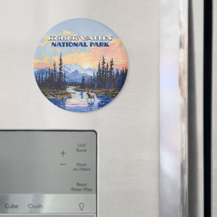 Vintagen Kobuk Valley National Park Alaska Västind Magnet