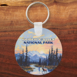 Vintagen Kobuk Valley National Park Alaska Västind Nyckelring