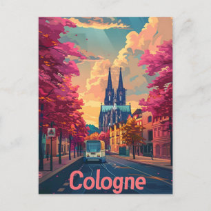 Vintagen Köln Vykort