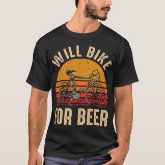 Vintagen kommer att sikta på Beer-finess för Bike T Shirt