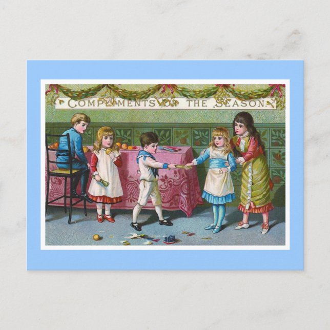 vintagen "Komplikationer av säsongen" Vykort (Framsida)